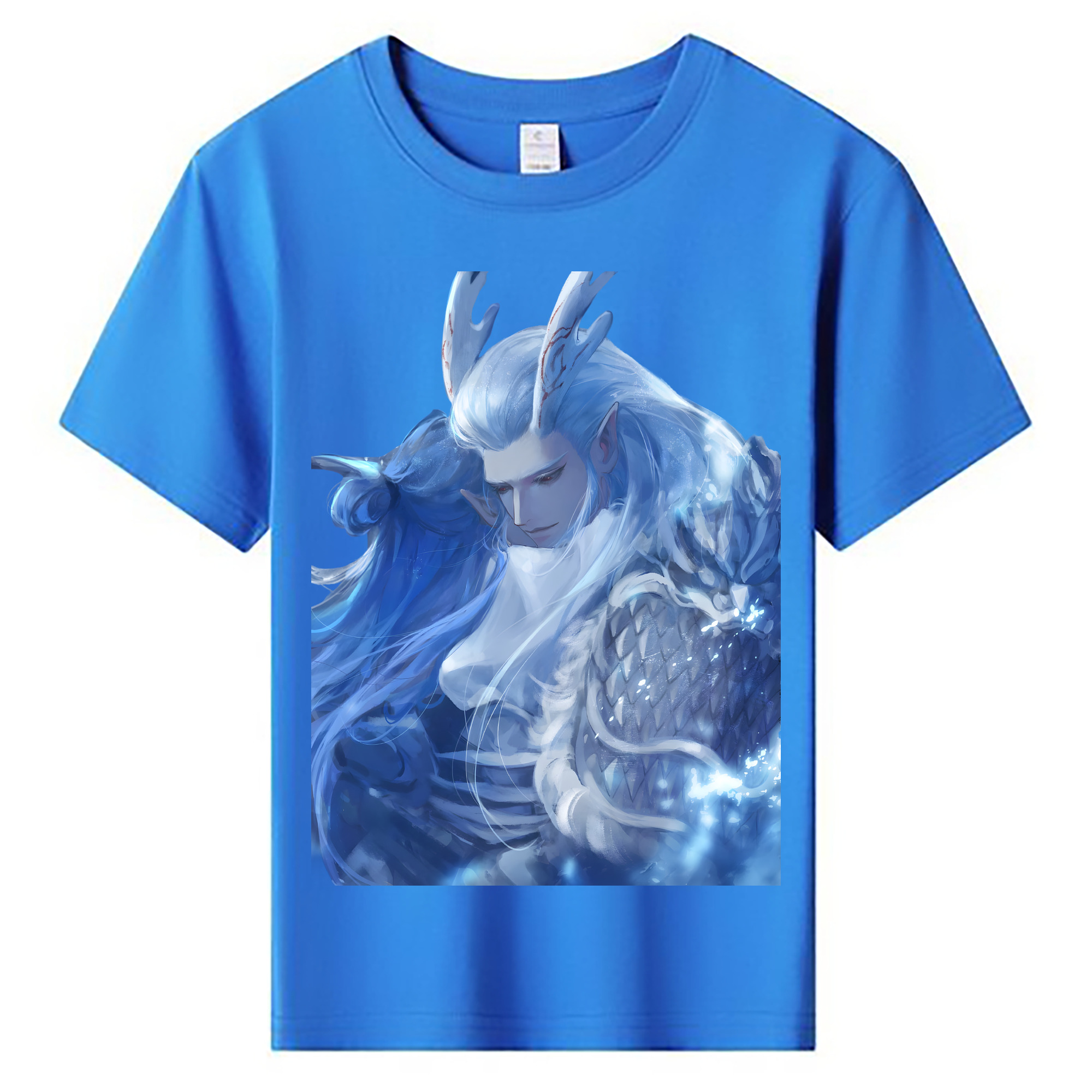 （画像用） Ne Zha 2 ナタ 魔童の大暴れ 綿100％キッズTシャツ（フロントプリント）